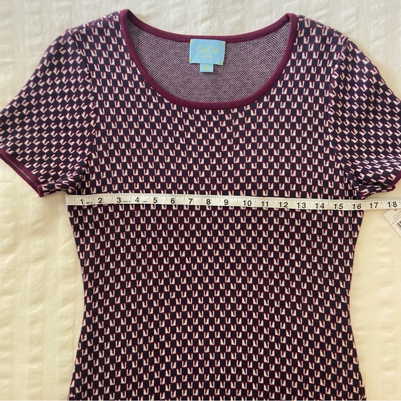 CeCe Houndstooth Knit Sweater Dress - Picture 10 of 11